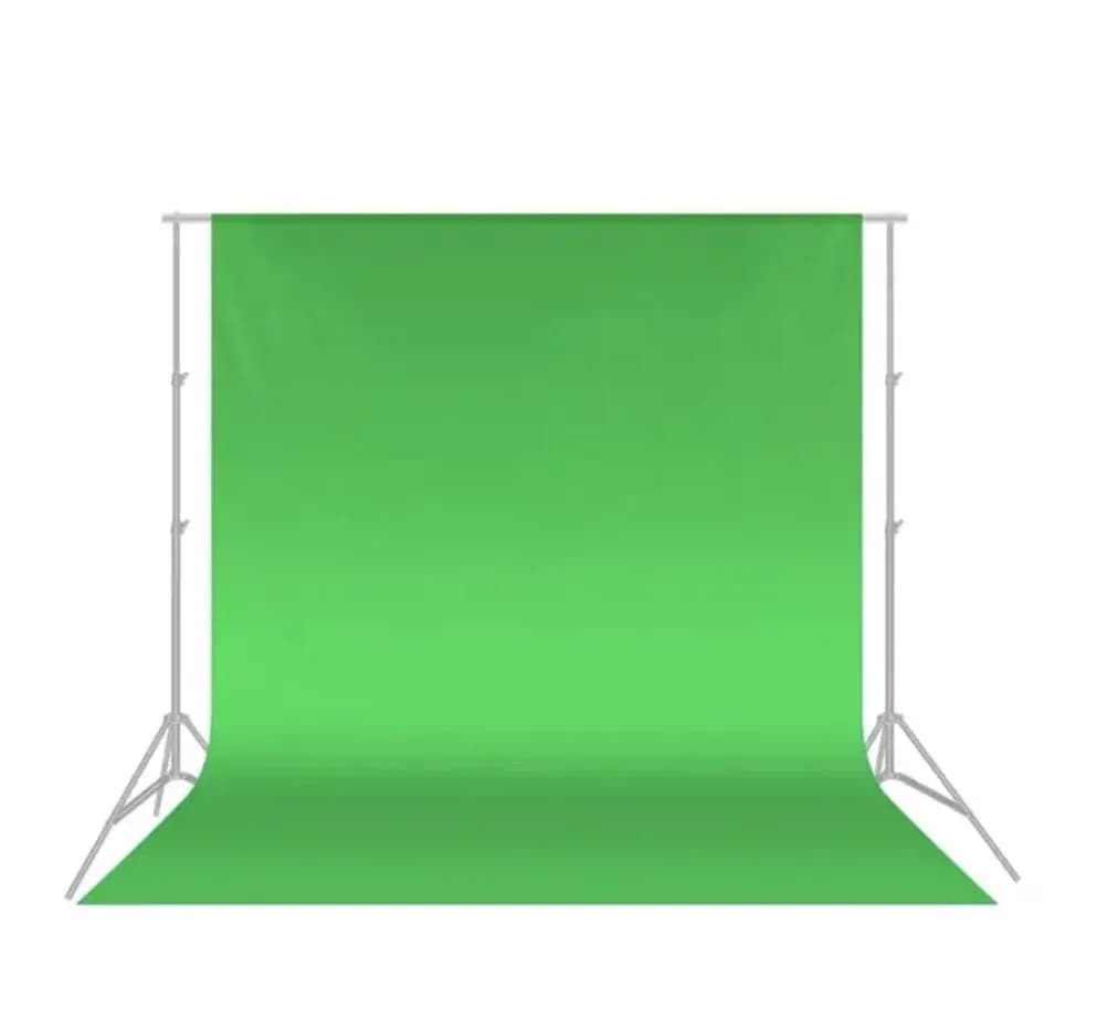 3X6M Green screen Material backdrop with complete stand 